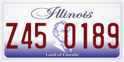 IL license plate Z450189