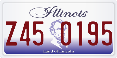 IL license plate Z450195