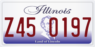 IL license plate Z450197