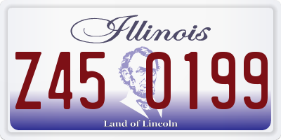 IL license plate Z450199