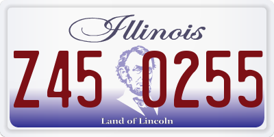 IL license plate Z450255
