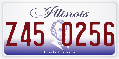 IL license plate Z450256