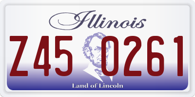 IL license plate Z450261