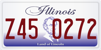 IL license plate Z450272