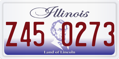 IL license plate Z450273