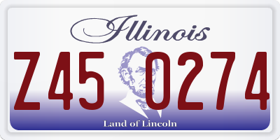 IL license plate Z450274