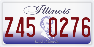 IL license plate Z450276