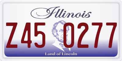 IL license plate Z450277