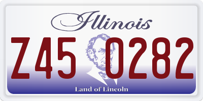 IL license plate Z450282