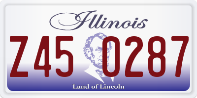 IL license plate Z450287