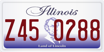 IL license plate Z450288