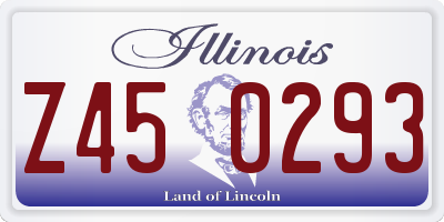 IL license plate Z450293