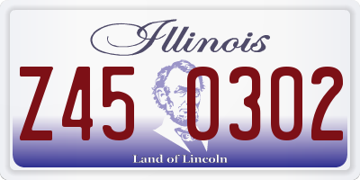 IL license plate Z450302