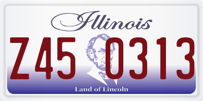IL license plate Z450313