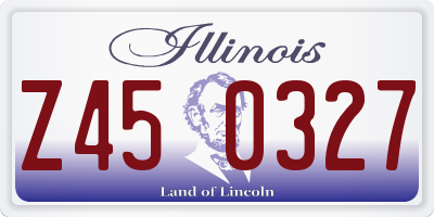IL license plate Z450327