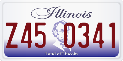 IL license plate Z450341