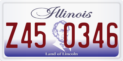 IL license plate Z450346
