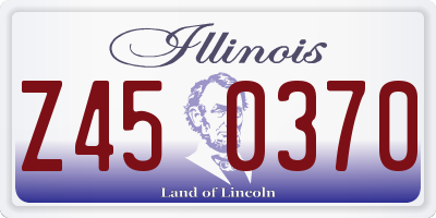 IL license plate Z450370