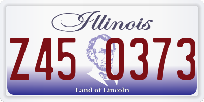 IL license plate Z450373