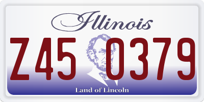 IL license plate Z450379