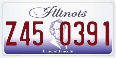 IL license plate Z450391