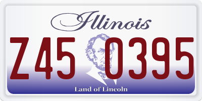 IL license plate Z450395