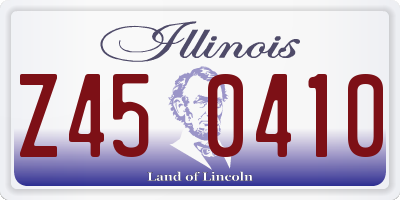 IL license plate Z450410