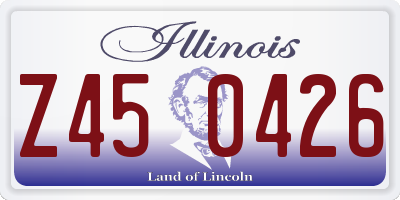 IL license plate Z450426