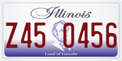 IL license plate Z450456