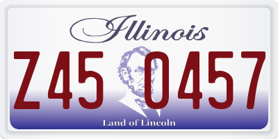IL license plate Z450457