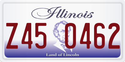IL license plate Z450462