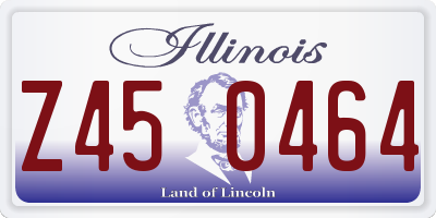 IL license plate Z450464