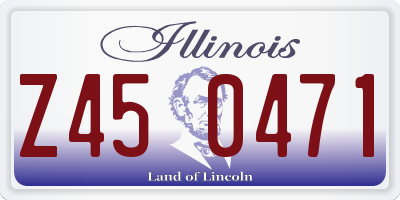 IL license plate Z450471