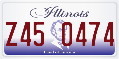 IL license plate Z450474