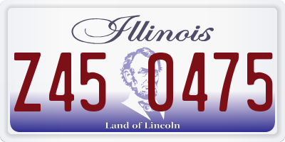 IL license plate Z450475