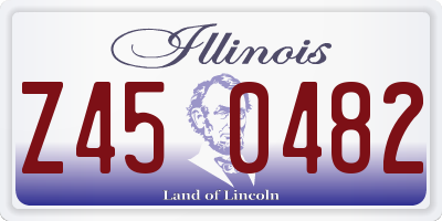 IL license plate Z450482