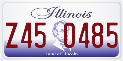IL license plate Z450485
