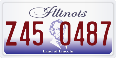 IL license plate Z450487