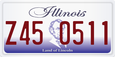 IL license plate Z450511