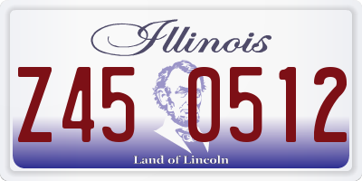 IL license plate Z450512