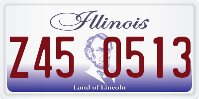 IL license plate Z450513