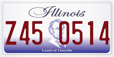IL license plate Z450514