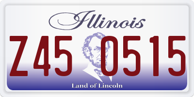 IL license plate Z450515