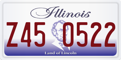 IL license plate Z450522