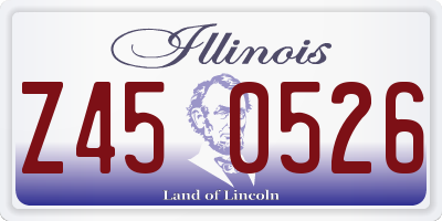 IL license plate Z450526