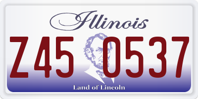 IL license plate Z450537
