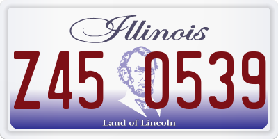 IL license plate Z450539