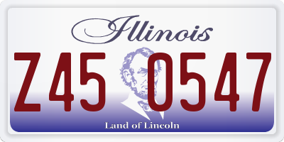 IL license plate Z450547