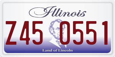 IL license plate Z450551