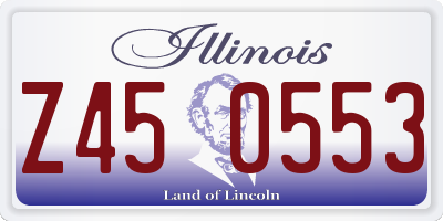 IL license plate Z450553